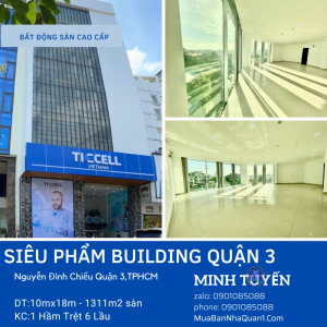 Building 10mx18m, MT Nguyễn Đình Chiểu, p5, Q3