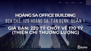 ✅ BÁN KHUÔN ĐẤT MẶT TIỀN 129 HOÀNG SA, P. TÂN ĐỊNH, QUẬN 1