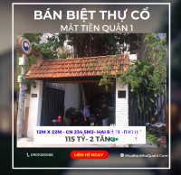 ** Bán Biệt thự Cổ đẳng cấp #180C Hai Bà Trưng ĐaKao Quận 1 dành cho giới thượng lưu Sài Thành có gì độc đáo??